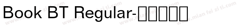 Book BT Regular字体转换